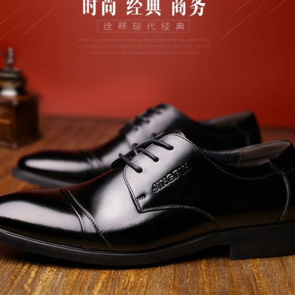 Leather shoes men 2021 spring and autumn men's casual men's leather shoes